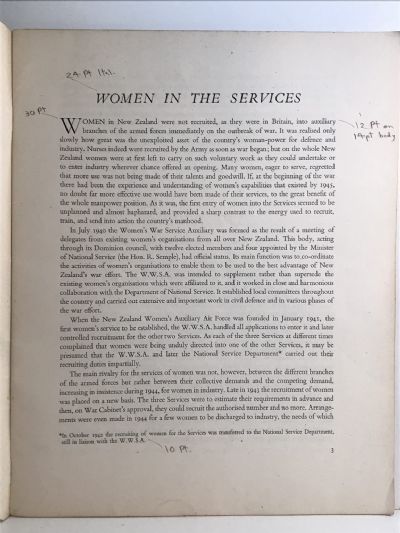 WOMEN AT WAR: New Zealand in WW2 Official History