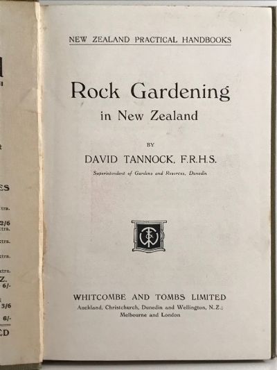 ROCK GARDENING IN NEW ZEALAND
