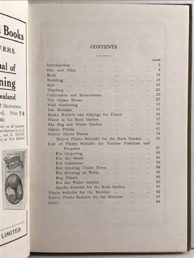 ROCK GARDENING IN NEW ZEALAND