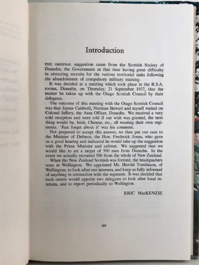 THE SECOND BATTALION, NEW ZEALAND SCOTTISH: A history
