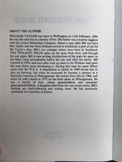 THE TWILIGHT HOUR: A Personal Account of World War I