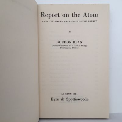 Report on the Atom