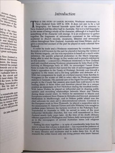 SAMUEL IRONSIDE IN NEW ZEALAND 1839-1858