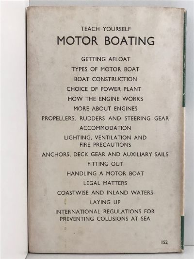 TEACH YOURSELF MOTOR BOATING