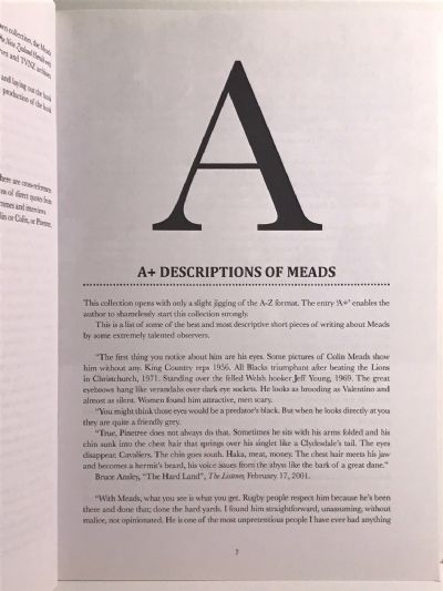 THE A-Z OF MEADS: Facts and fallacies about a New Zealand rugby legend