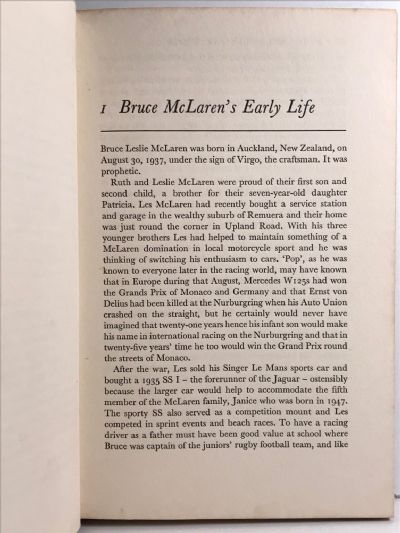 BRUCE MCLAREN: The Man and his Racing Team