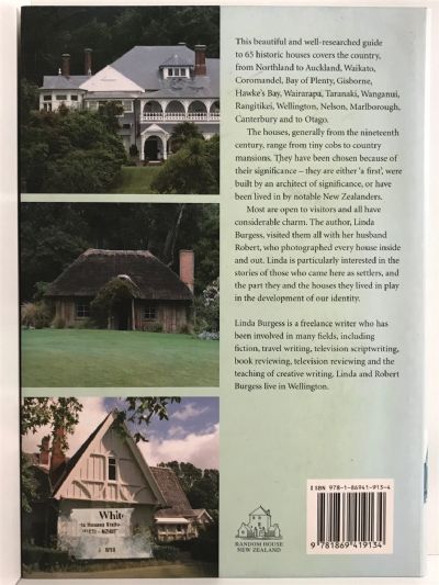 HISTORIC HOUSES: A Visitor's Guide to 65 Early New Zealand Houses