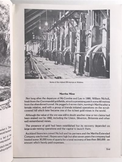 WAIHI GOLDFIELDS: A Brief History 1878-1978