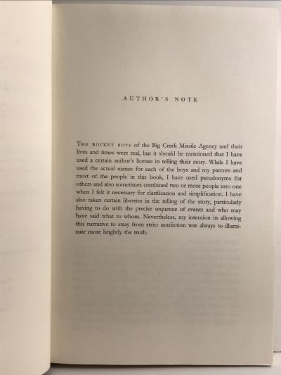 ROCKET BOYS: A Memoir