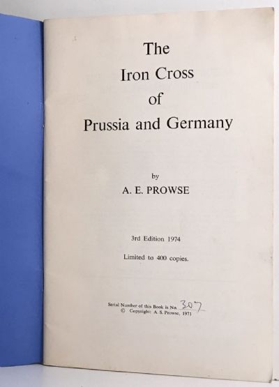 THE IRON CROSS OF PRUSSIA AND GERMANY