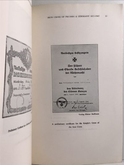THE IRON CROSS OF PRUSSIA AND GERMANY