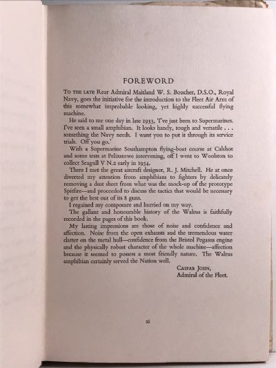 THE SUPERMARINE WALRUS: The Story of a unique aircraft