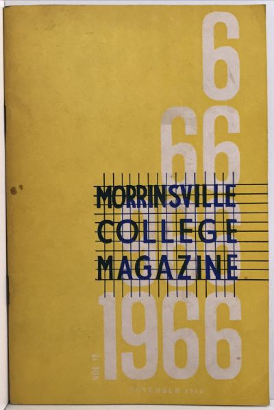 MORRINSVILLE COLLEGE MAGAZINE - Vol.12. - November 1966