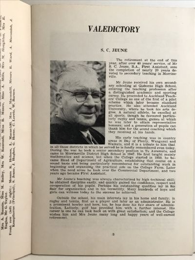 MORRINSVILLE COLLEGE MAGAZINE - Vol.12. - November 1966