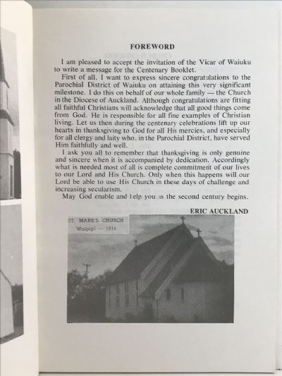 A HUNDRED YEARS OF WORSHIP: Holy Trinity 1873-1973