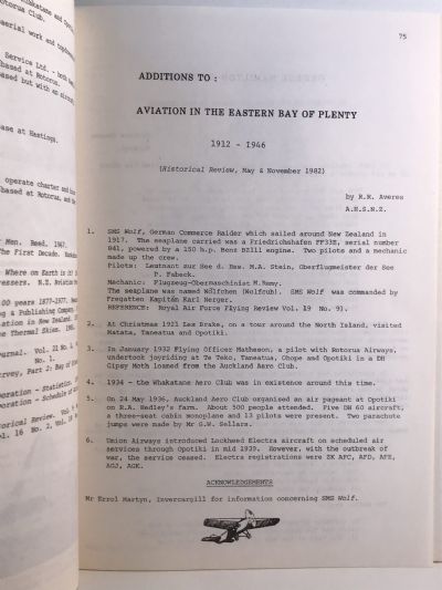 HISTORICAL REVIEW: Bay of Plenty Journal of History - Vol. 33, No. 2 - November 1985