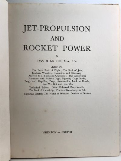 JET PROPULSION AND ROCKET POWER