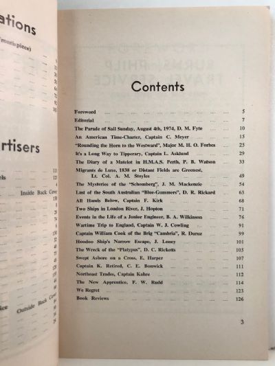 THE DOG WATCH by The Shiplovers' Society of Victoria No. 32, 1975