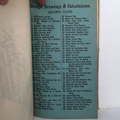 Second Class and First Class Board of Trade Examination Drawings Including Pictorial Views