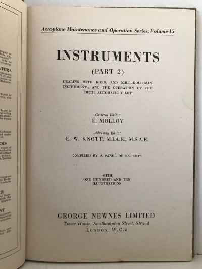 INSTRUMENTS: An Aeroplane maintenance and operation series. Part 2
