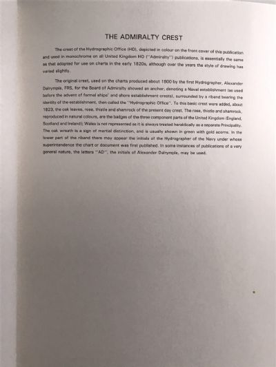 SYMBOLS AND ABBREVIATIONS used on ADMIRALTY CHARTS - Chart 5011, 1991