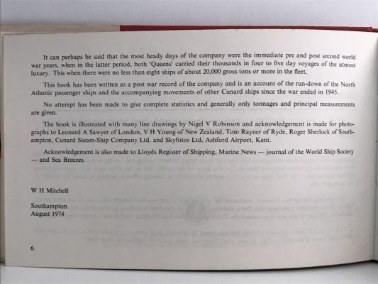 THE CUNARD LINE: A Post War History