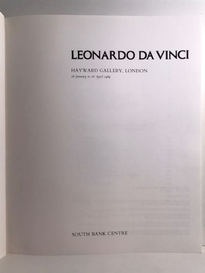LEONARDO DA VINCI - Hayward Gallery, London 1989