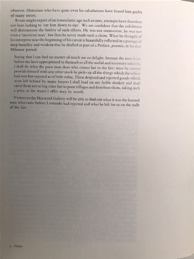 LEONARDO DA VINCI - Hayward Gallery, London 1989