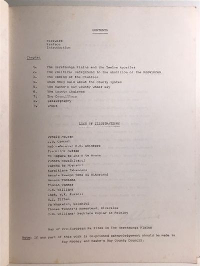 HISTORY OF THE COUNTY OF HAWKES BAY: Part 1