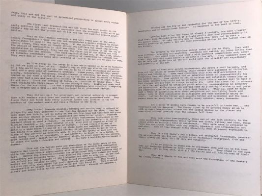 HISTORY OF THE COUNTY OF HAWKES BAY: Part 1