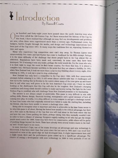 AMERICAS CUP 2000: Including the Louis Vuitton Cup