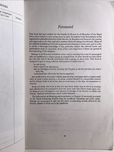 B.R. 1938 NAVAL RATINGS HANDBOOK 1975