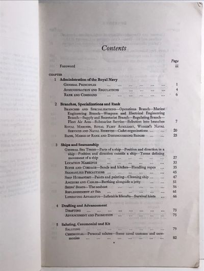 B.R. 1938 NAVAL RATINGS HANDBOOK 1975