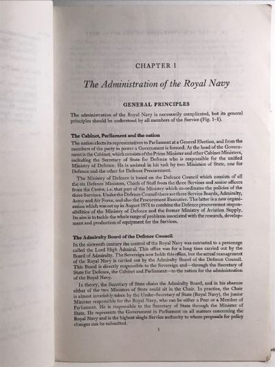 B.R. 1938 NAVAL RATINGS HANDBOOK 1975