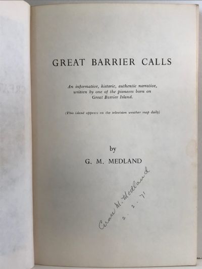 GREAT BARRIER CALLS