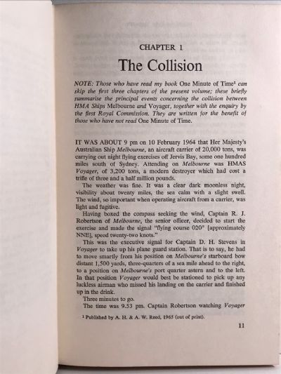 POSTSCRIPT TO VOYAGER: The Melbourne Voyager Collision