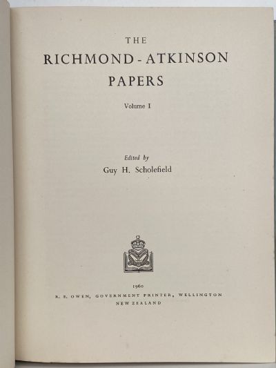 THE RICHMOND ATKINSON PAPERS