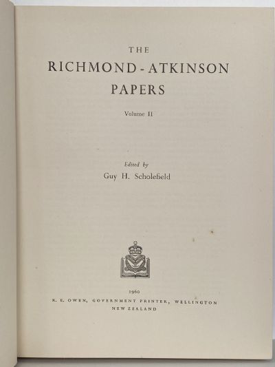 THE RICHMOND ATKINSON PAPERS