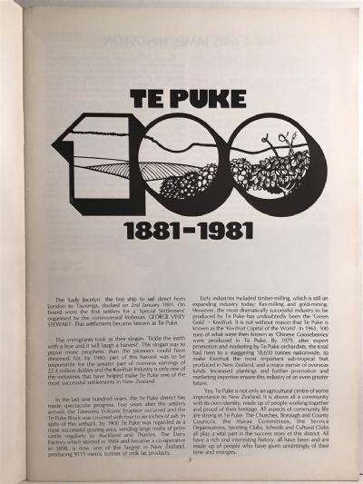 NOW AND THEN: Te Puke 1881-1981