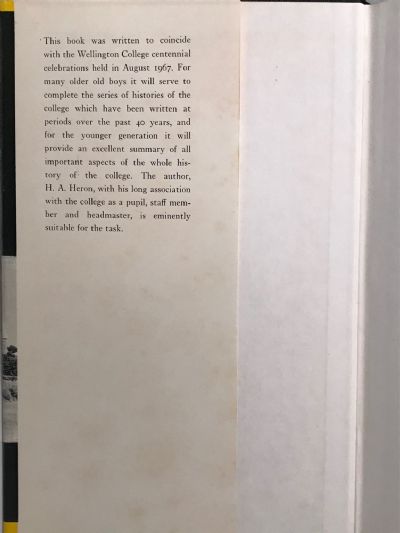 THE CENTENNIAL HISTORY OF WELLINGTON COLLEGE