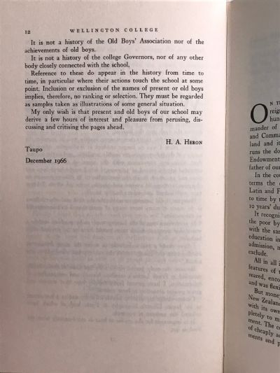 THE CENTENNIAL HISTORY OF WELLINGTON COLLEGE