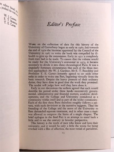 A HISTORY OF THE UNIVERSITY OF CANTERBURY 1873-1973