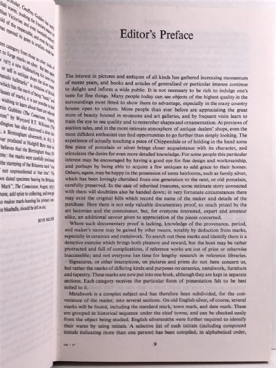 A DICTIONARY OF MARKS: Ceramics - Metalwork - Furniture - Tapestry