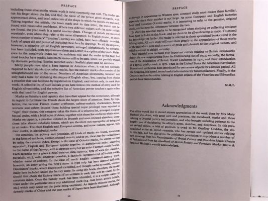 A DICTIONARY OF MARKS: Ceramics - Metalwork - Furniture - Tapestry