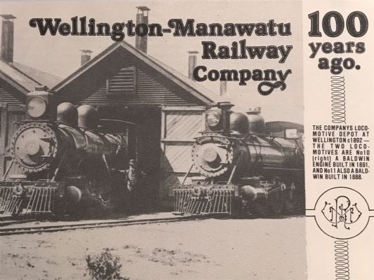 WELLINGTON - MANAWATU RAILWAY COMPANY: 100 Years Ago 