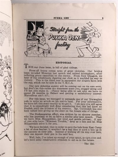 VINTAGE MAGAZINE: Pukka Gen - Vol. 3, No. 2 - June 1943