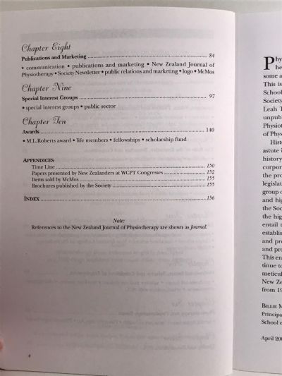 MOVING ON: A History of the New Zealand Society of Physiotherapists 1973-1999