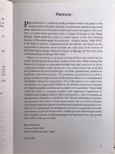 MOVING ON: A History of the New Zealand Society of Physiotherapists 1973-1999
