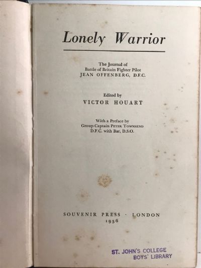 LONELY WARRIOR by Jean Offenberg