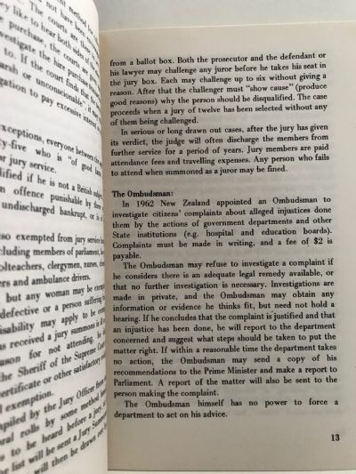 THE LAYMAN AND THE LAW: In New Zealand